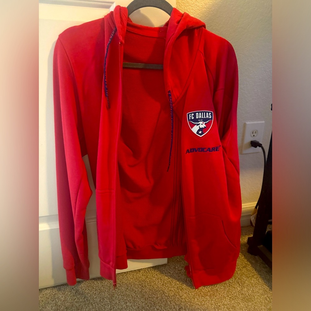FC DALLAS zip up hoodie